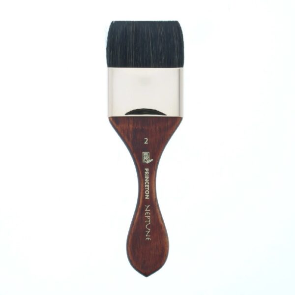 Princeton Brush Neptune Synthetic Squirrel Watercolor Brush, Mottler, 2