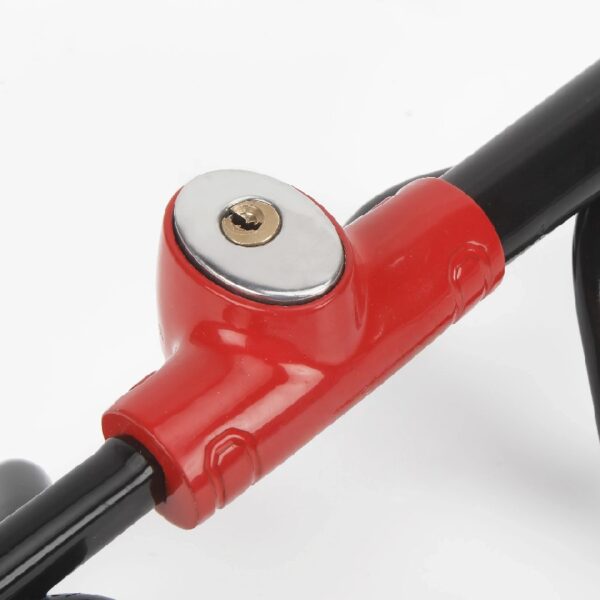 Universal Steering Wheel Lock Anti-Theft Car, Truck, Van and SUV Lock, Red, Black