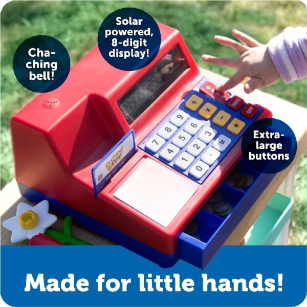 Learning Resources Pretend & Play Calculator Cash Register   Gift for Kids Ages 3 and Up