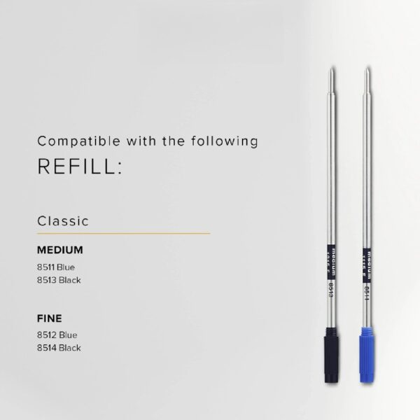 Cross Classic Century Refillable Ballpoint Pen Presented in a Luxury Gift Box - Medium Point, Black Ink, Lustrous Chrome