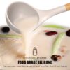 oannao Silicone Cooking Utensils Set - 446°F Heat Resistant Silicone Kitchen Utensils for Cooking,Kitchen Utensil Spatula Set w Wooden Handles,Holder, BPA FREE Gadgets for Non-Stick Cookware (Khaki)