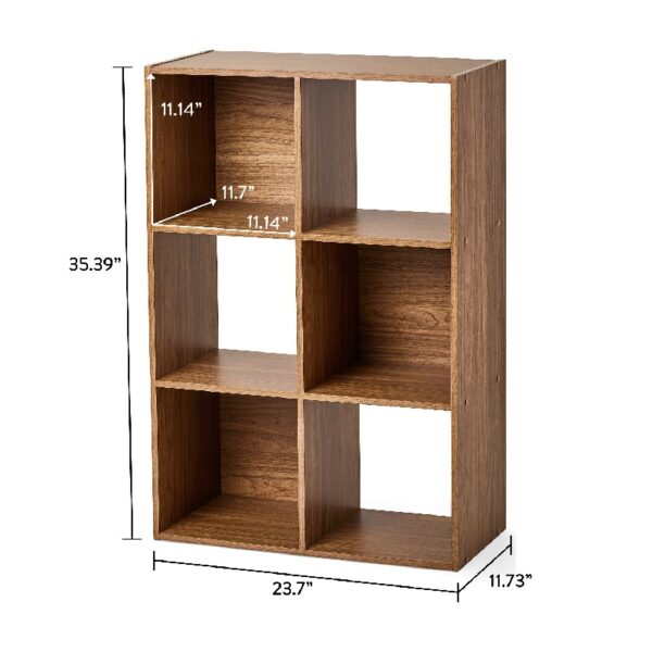 6 Cube Storage Organizer, White
