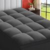 100% 400TC Mattress Topper Queen for Back Pain, Extra Thick Cooling Mattress Pad, Mattress Protector Pillow Top Mattress Cover with 8-21