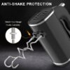 Hand Mixer, 450W Turbo Electric Handheld Mixer, 5 Speed Electric Mixers for Kitchen (Black)