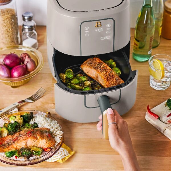 3 Qt Air Fryer with TurboCrisp Technology, White Icing by Drew Barrymore