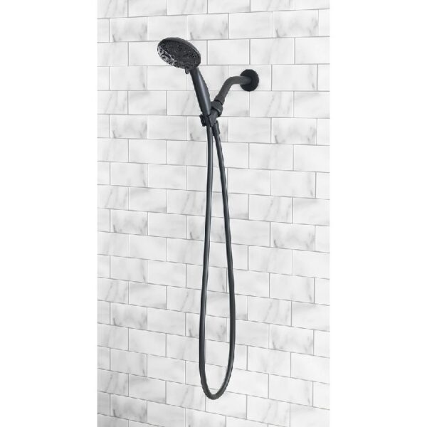 5-Setting Handheld Shower Head, Matte Black
