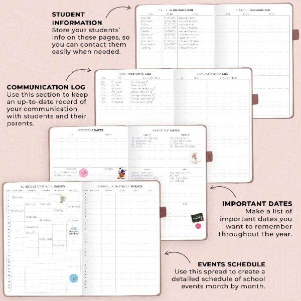 Clever Fox Teacher Planner - Mystic Blue