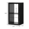 2 Cube Storage Organizer, Charcoal