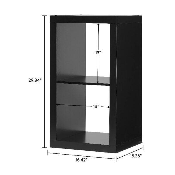 2 Cube Storage Organizer, Charcoal