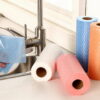 80 Sheet Disposable Cleaning Cloths Disposable Dish Cloths Paper Towels Reusable Household Cleaning Towel 2 Rolls