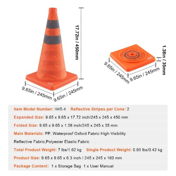 Safety Cones 4 pcs 18