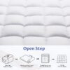 Extra Thick Queen Mattress Topper, Cooling Mattress Pad Cover, 2