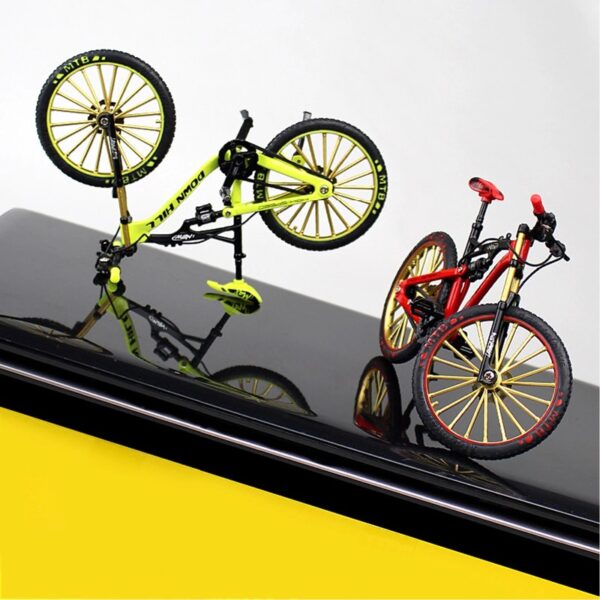 Postuois Bicycle Model 1:10 Scale Realistic Shape Alloy Downhill Mountain Bike Toy Birthday Gift