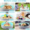 Dog Pool 32 x8 Inch, Cuopluber Bath Swimming Tub Kiddie Pool, Portable Dog Pool PVC Pet Swimming Pool Suitable for Dogs Cats and Kids Indoor Outdoor