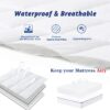 Queen Size Mattress Topper,400TC 100%Cotton Cooling Mattress Pad Cover Extra Thick Alternative Fill Pillow Top Cooling Bed Topper and Hotel Mattress Protector
