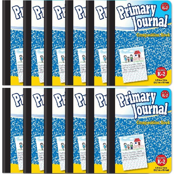 Better Office Products Primary Journal, Hardcover, Primary Composition Book Notebook - Grades K-2, 100 Sheet, One Subject, 9.75