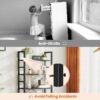 5 Tier Bookcase, Bookshelf Storage Wall Shelf Organizer Display StandBook Shelf, Corner Storage Organizer, Black