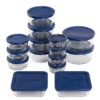 Hocking Glass Food Storage Containers with Lids, 30 Piece Set