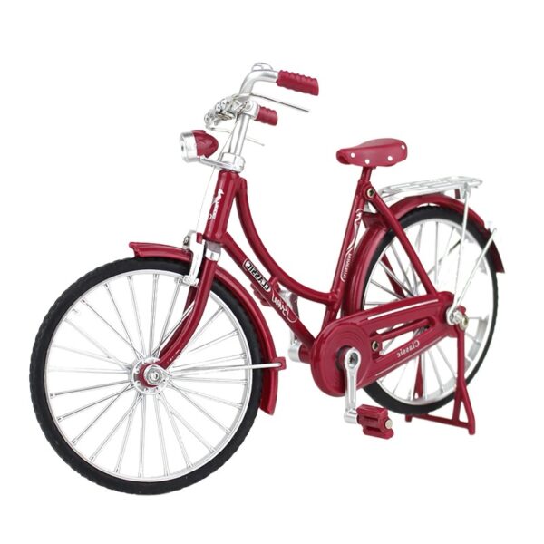 Mini Bike Toys, Simulation Vintage Bicycle Model Miniature Toys Retro Decoration for Collection & Bookshelf Display