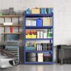 5-Tier Metal Boltless & Adjustable Storage Rack, Blue