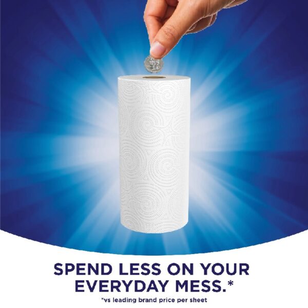 Paper Towels, 12 Double Rolls, White, Everyday Value Paper Towel