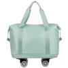 Expandable Luggage Bag With 360° Wheels Extra Large Capacity Wet/Dry Separation Ideal For Business Trips Gym Students And Travel