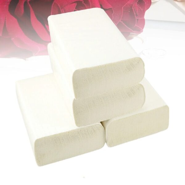 4 Rolls per Set Disposable Kitchen Cleaning Roll White Paper for Office Daily Use