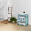 3 Drawer Wide Storage Cart, Gray