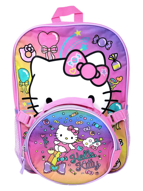 Fast Forward Hello Kitty 16 Inches Large Backpack with Lunch Bag