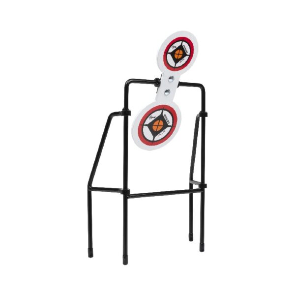 AR500 Spinner Target, Large Frame, White, Steel, Shooting Practice Targets, 4