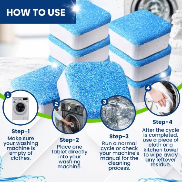 Washing Machine Cleaner and Dishwasher Cleaner Tablets Bundle - 24 Pack Each