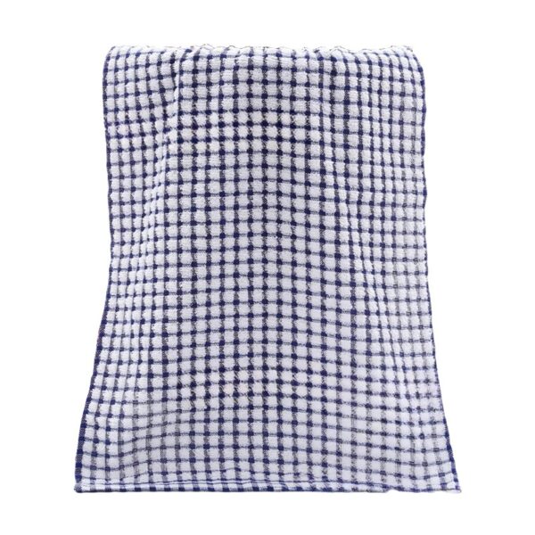 6 Pcs Kitchen Cleaning Towel Great Water Absorption Capacity Plaid Print Thickened Kitchen Dish Towel Dish Drying Cloth Furniture Wiping Pads