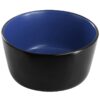 16 Piece Stoneware Dinnerware Set in Two Tone Black & Blue