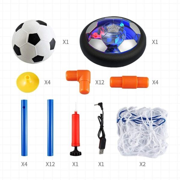 3-in-1 LED Soccer Hockey Bowling Set Indoor/Outdoor Toys, Gifts for 3 4 5 6 7 8+ Years Boy Girl