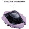 Expandable Luggage Bag With 360° Wheels Extra Large Capacity Wet/Dry Separation Ideal For Business Trips Gym Students And Travel