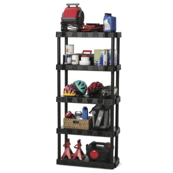 Black 5-Tier Plastic 68