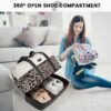 Travel Duffel Bag for Women, Large Weekender Overnight Bag, Carry-on Gym Bag with Separate Shoes Compartment, Mom Hospital Bags for Labor and Delivery with 2 Packing Cubes