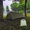 Camping Tent Waterproof 1 Person Shelter Survival easy for Mountaineering Beach Fishing Backpacking Hiking , Green