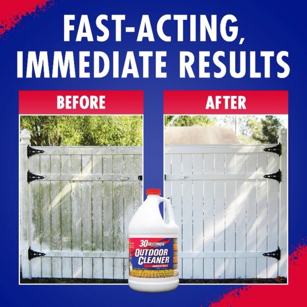 (2 pack)Outdoor Cleaner - Cleans Stains Caused by Algae, Mold and Mildew, 1 Gallon Concentrate