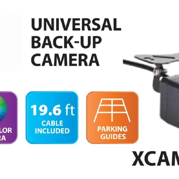 Electronics XCAM200 Waterproof Full Color Backup Camera, Wide Viewing Angle Lens