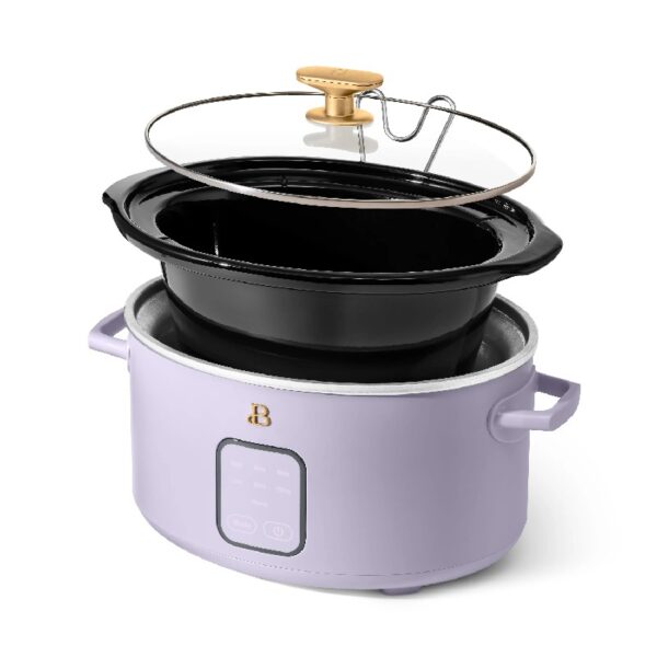 4Qt Slow Cooker with Touch-Activated Display, White Icing by Drew Barrymore