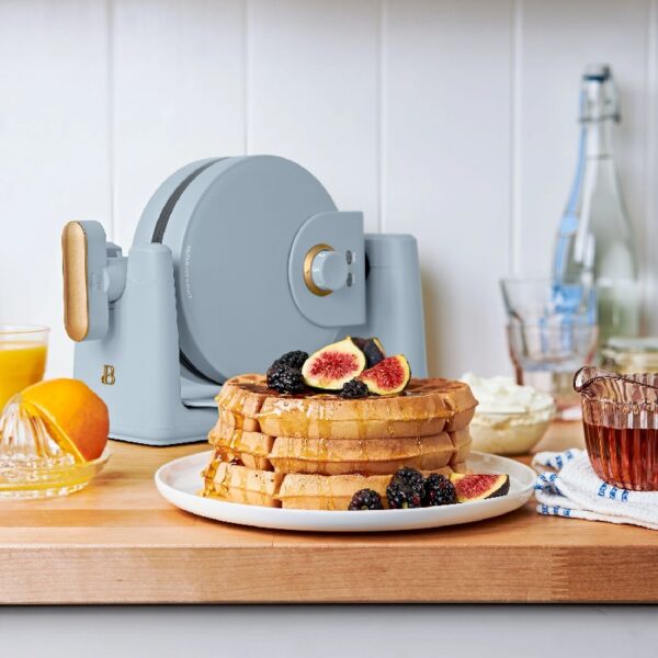 Rotating Belgian Waffle Maker, White Icing by Drew Barrymore