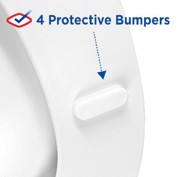 Antimicrobial Elongated Wood Toilet Seat with Easy-off Hinges