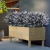 RECUTMS 20 Bundles Outdoor Artificial Plant UV Resistant Fake Plants, Faux Plastic Greenery for Indoor Outside Hanging Plants Garden Porch Window(White)