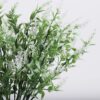 RECUTMS 20 Bundles Outdoor Artificial Plant UV Resistant Fake Plants, Faux Plastic Greenery for Indoor Outside Hanging Plants Garden Porch Window(White)