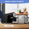 AFMAT Heavy Duty Electric Pencil Sharpener for Classroom,6 Holes, Electric Pencil Sharpeners for Home, Pencil Sharpener Plug in for 6-11mm Pencils,Auto Stop, Super Fast,Never Eat Pencils, New,Black