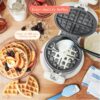 Rotating Belgian Waffle Maker, White Icing by Drew Barrymore