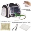 Bearded Dragon Travel Carrier Backpack,Lizard Backpack Carrier,Space Capsule Clear Bubble Window Astronaut Reptile Carrier Backpack for Guinea Pig,Sugar Glider,Bunny