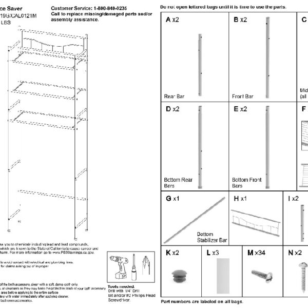 3-Shelf over the Toilet Steel Wall Mount Storage Shelf Unit, Black, Holds up to 30 lb Capacity