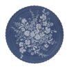12-Piece Daisy Bamboo Melamine Dinnerware Set, Blue
